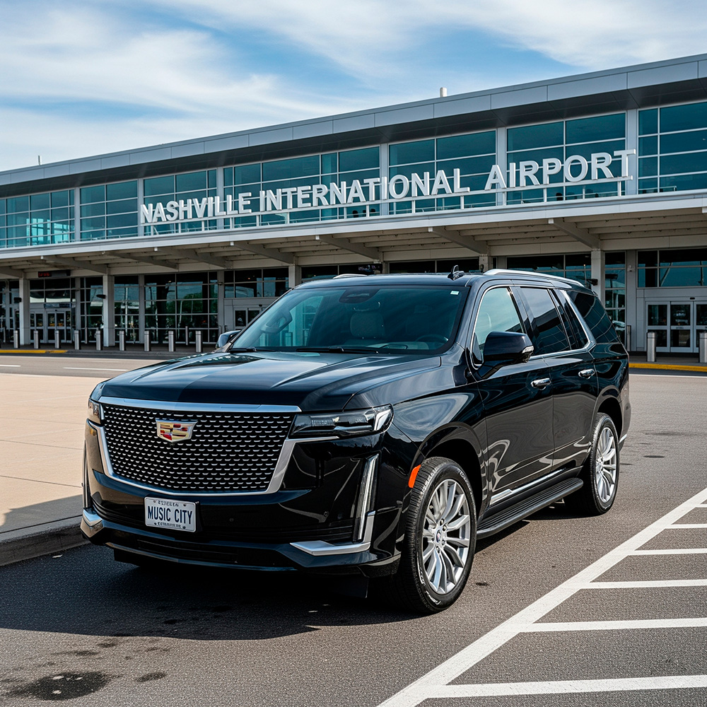Professional Nashville Airport Transfer Service with Luxury Black Car